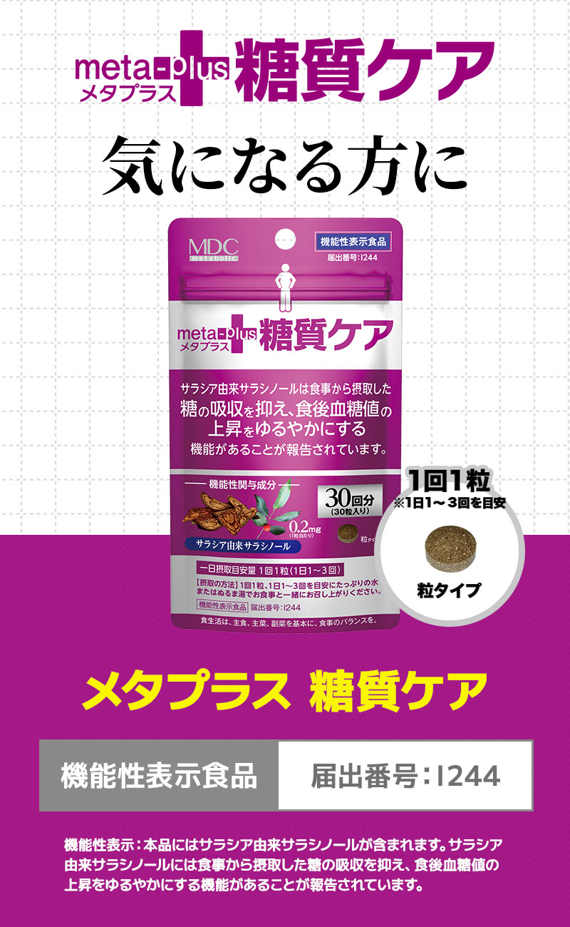 メタプラス 糖質ケア